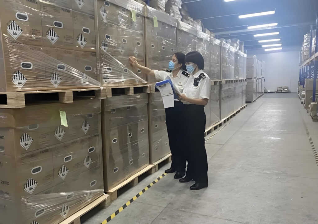 Inspection and quarantine in the factory warehouse