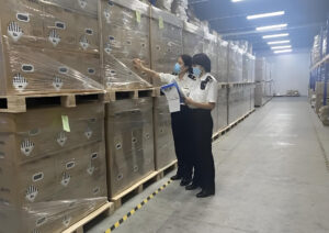 Inspection and quarantine in the factory warehouse